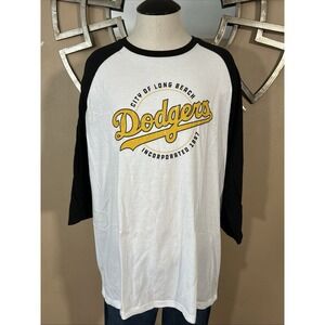 Los Angeles Dodgers‎ City Of Long Beach Incorporated 1897 Baseball Shirt L SGA
